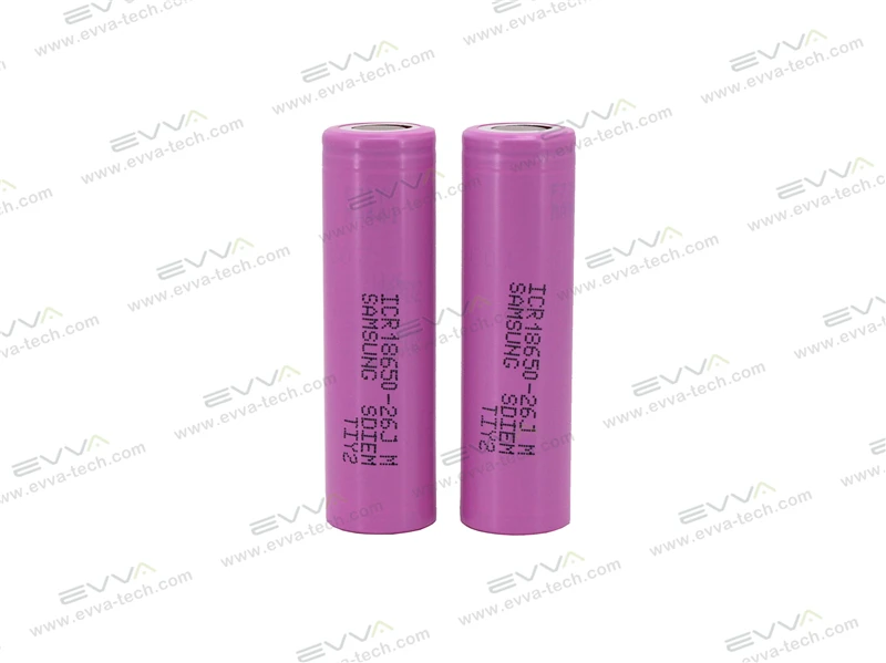 OEM 18650 2600mAh Lithium ion Rechargeable Battery Pack with Samsung ICR18650-26JM or GP Cells