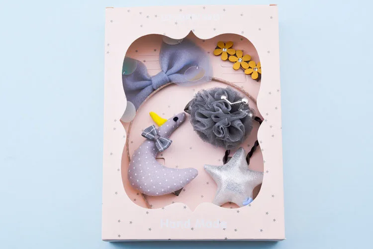 New cute children star-shaped hairpin headwear,diy handmade baby girls kids glitter sequin hair clip