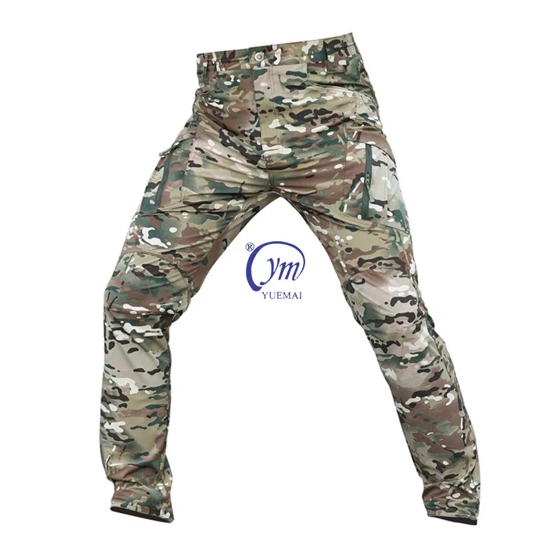YUEMAI Multi-Pockets Trekking Anti-stretch Dustproof Heated Quick Dry  Tactical Trousers