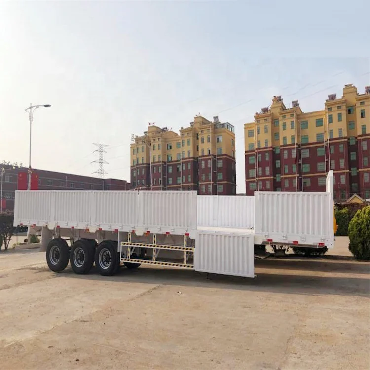 Hydraulic cylinder 4 Axles U type 50 tons End Dump Trailer Tipper Semi Truck Trailer for sale