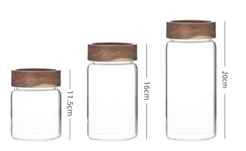 Besty  cheap mini airtight cylinder food candy  small jam jar High quality glass jar with acacia bamboo screw top lid
