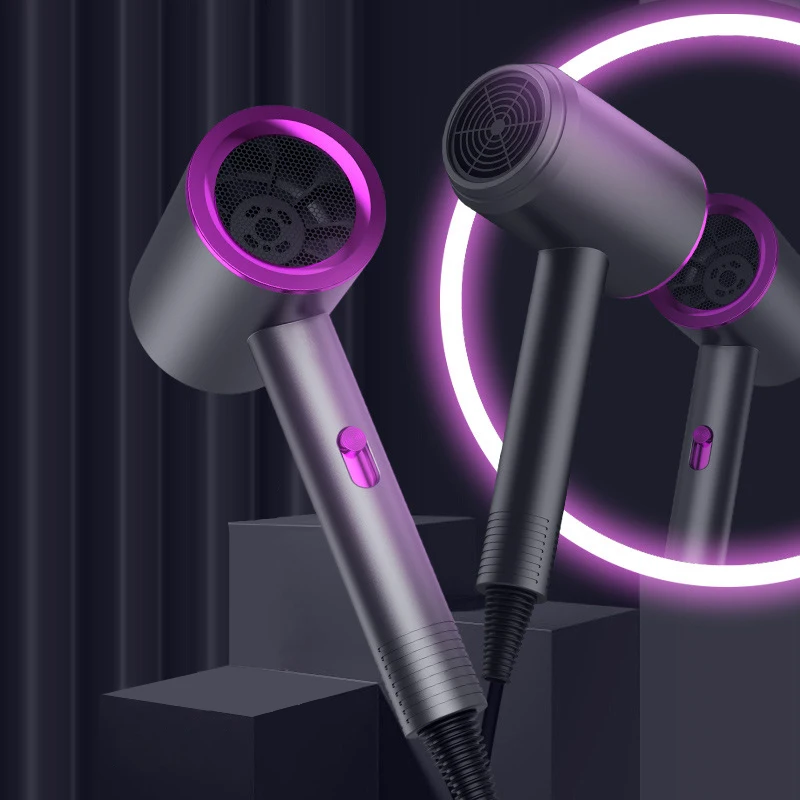 Фен для волос, профессиональный ионный фен для ухода за волосами, мощный Фен для горячего/холодного воздуха, 3 магнитных насадки