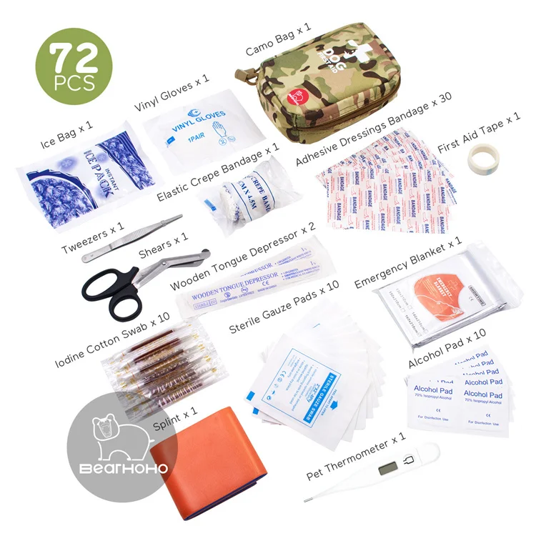 72Pcs Pet first aid kit