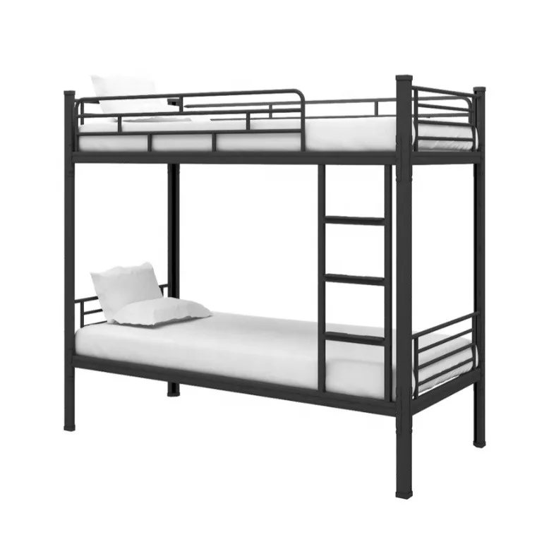 High Quality Metal Double Bunk Bed For Kids Metal Frame Twin Bed High Frame For Kids Metal