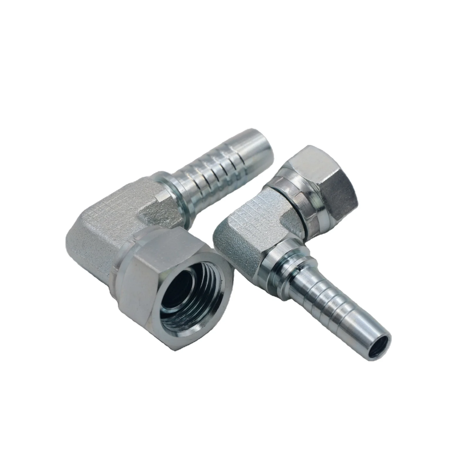 high quality carbon/stainless 316 hydraulic crimping hose fittings  compact 90 elbow bsp 60 cone seal 22691K