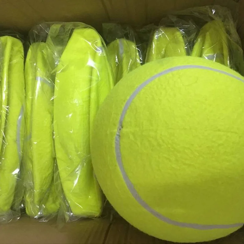 9.5 inch 24cm inflatable customized holiday event gifts name printed signature dog jumbo tennis ball