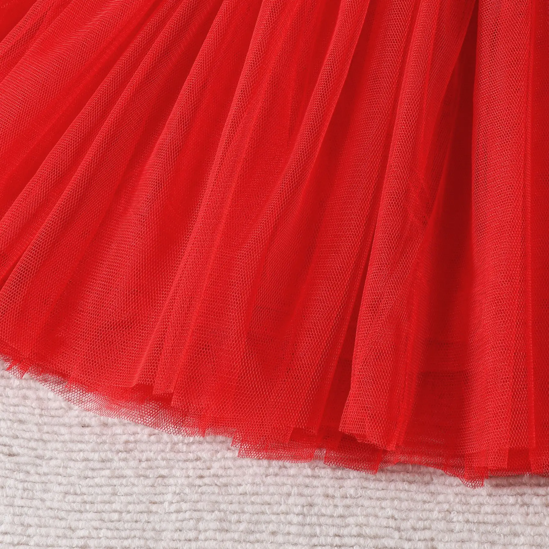 Xmas Baby Girls Dress Santa Claus Red Mesh Skirt Tutu Dress Princess Outfits Christmas Dress for Children