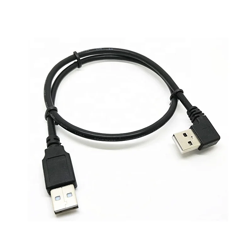 20 years experience factory USB Type 90 degree right angle A Male to vertical AM cable