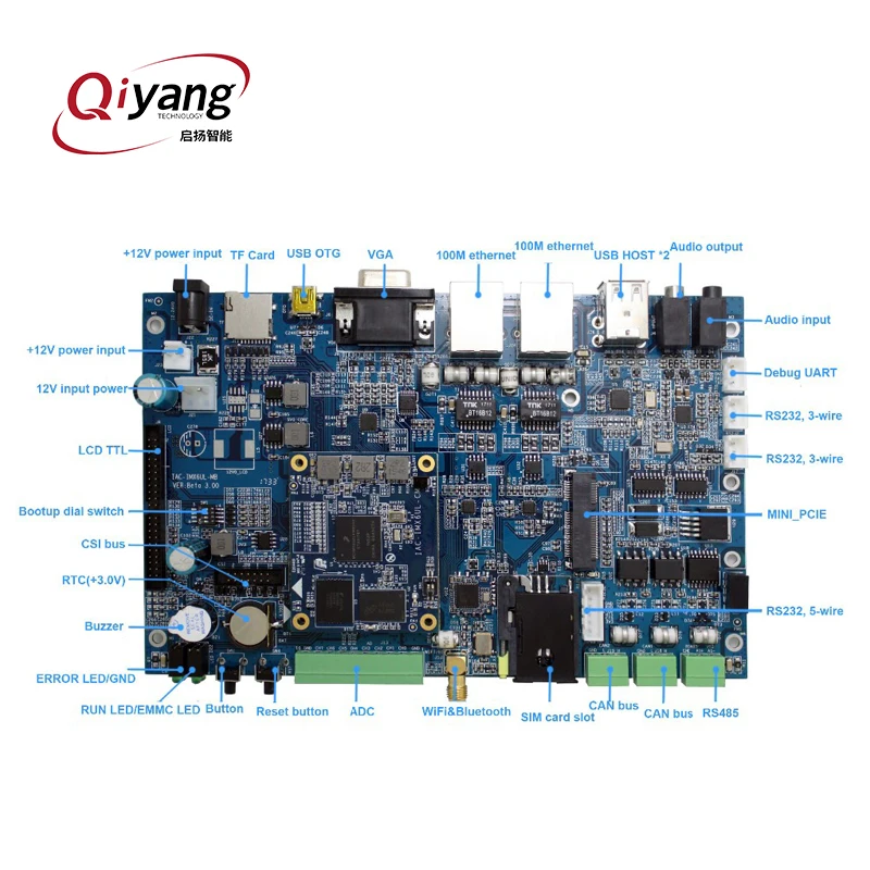 Qiyang Low cost and efficient I.MX6UL processor SOM board with mini pcie function System On Module