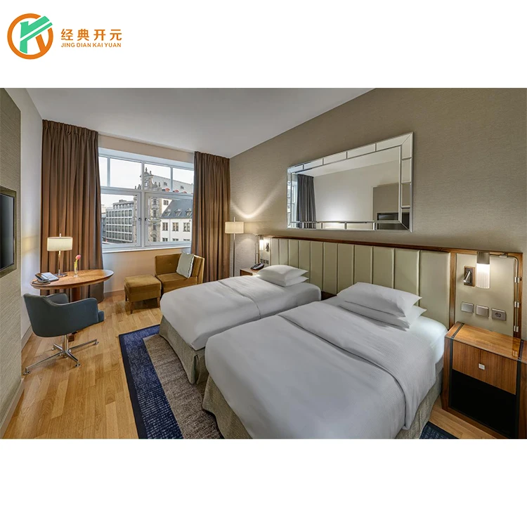 IDM-276 5 star luxury hotel furniture modern king and queen bed room furniture hotel bedroom set