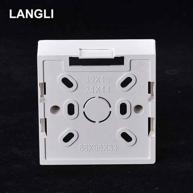 PVC Small Junction Box Cable Holes Waterproof Electrical Cable One Gang Switch Cctv Camera Junction Box Electronics