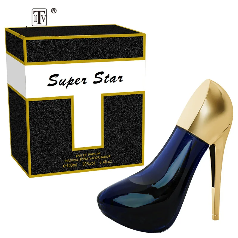 Super Star Sexy Girl High Heel Shape Luxury 100 ml Unique Glass Perfume Bottles