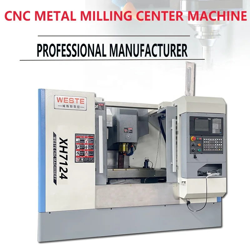 3 Axis CNC Milling Machinery Xh7124 CNC Machine with GSK Fanuc Controller