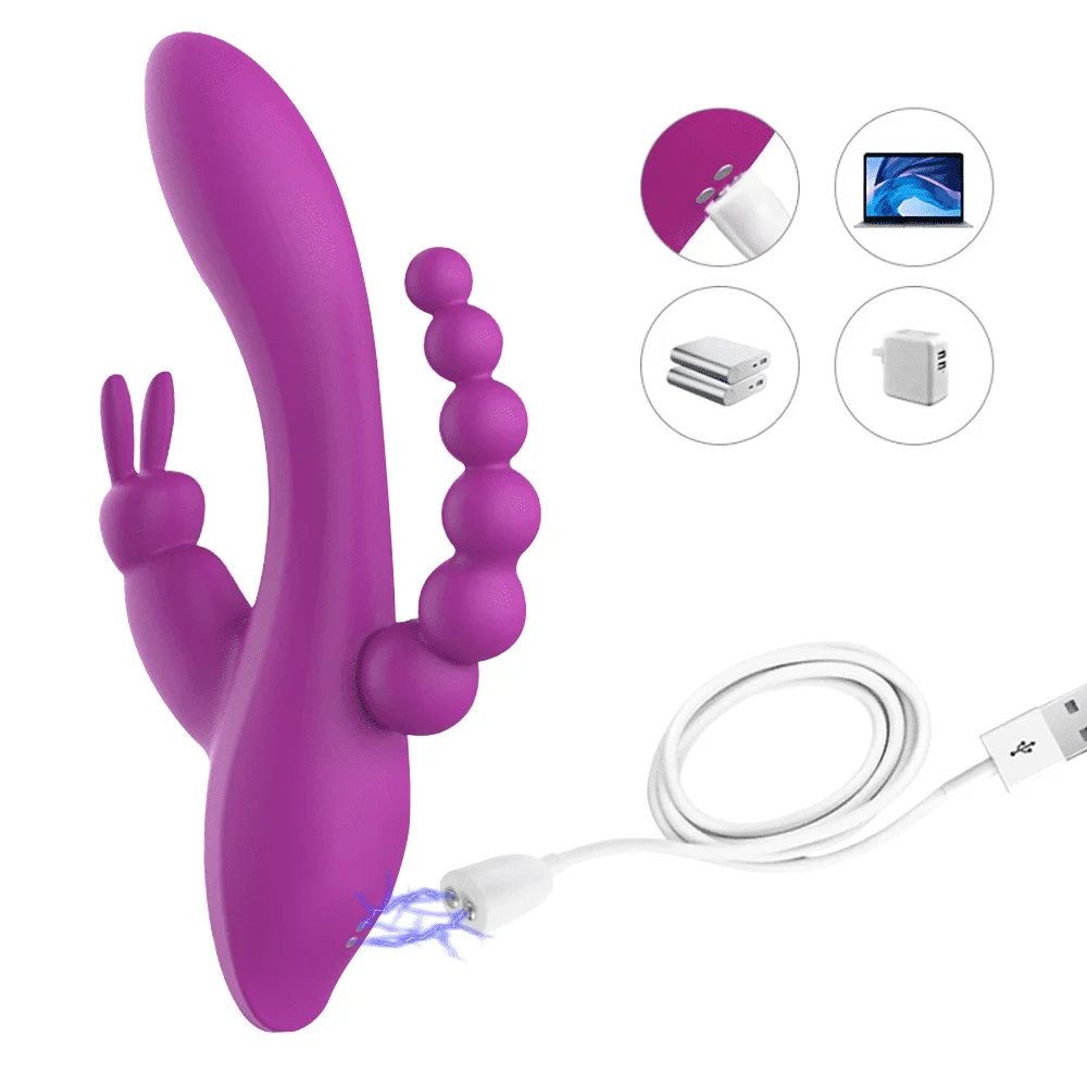 Waterproof Dual Motor Strong Adult Female Sex Toys Clitoris G spot anal Vibrator for Women Vagina Vibration