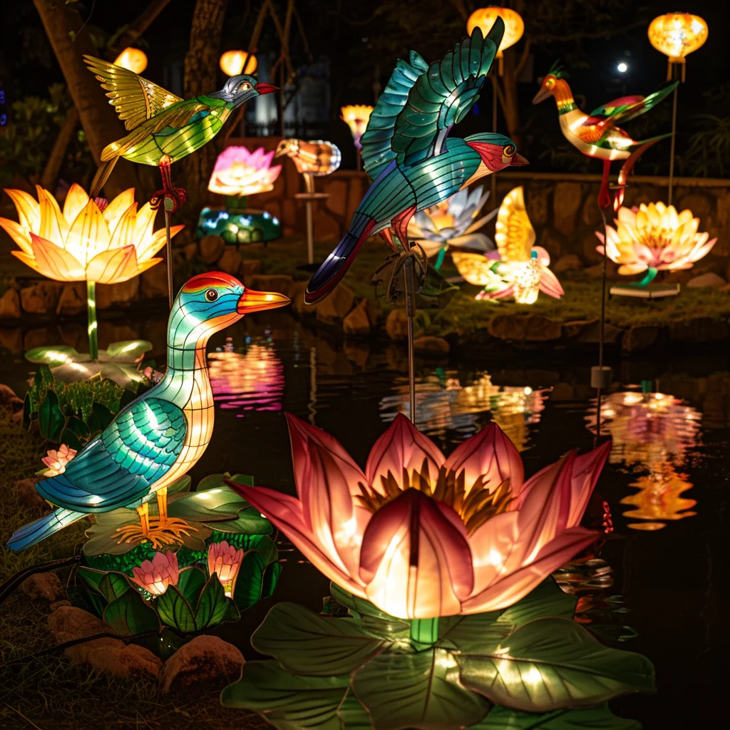 Lantern garden professional decoration character landscape grimace modeling lights scene