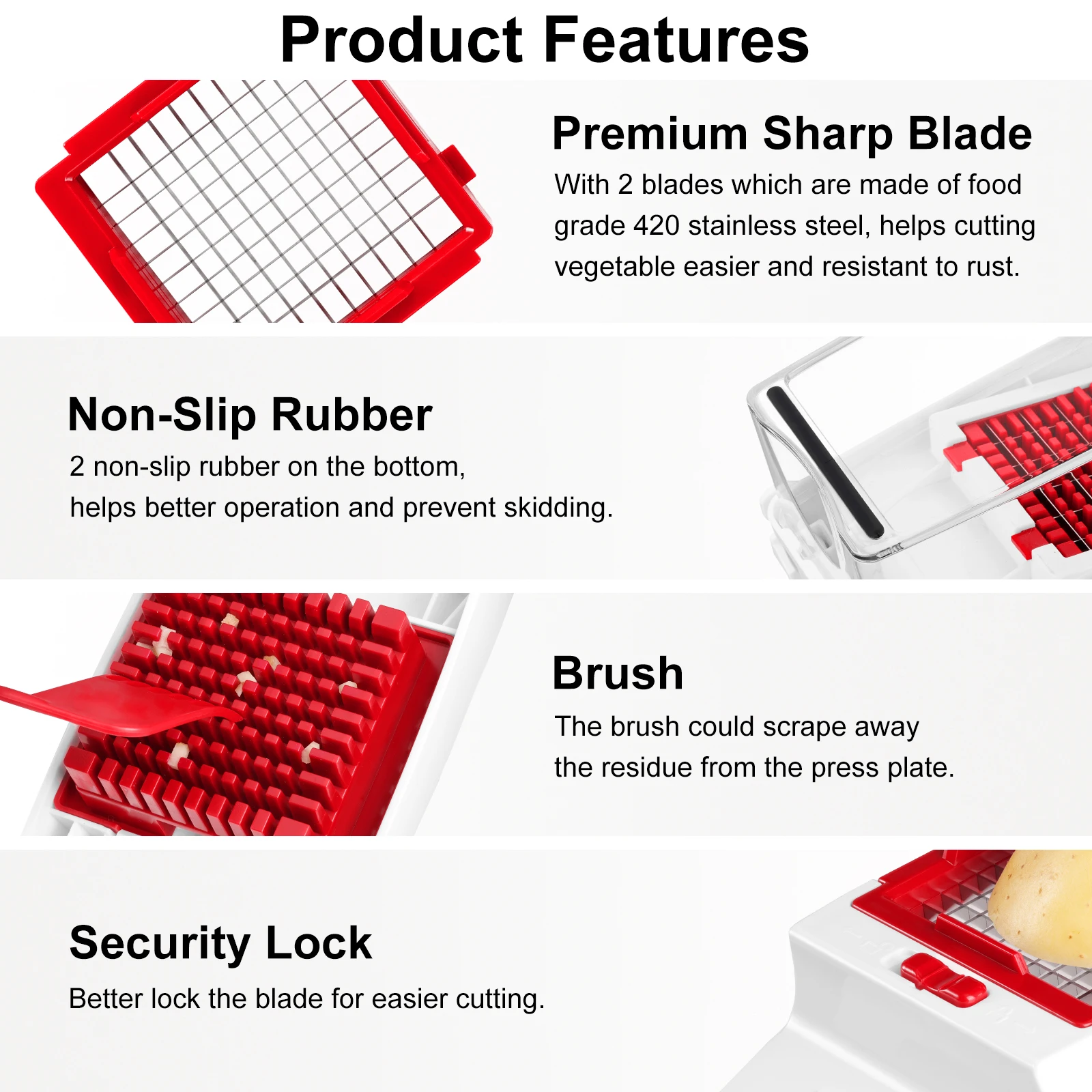 Kitchen Accessories Manual Mandoline Vegetable Food Slicer Onion Dicer Vegetable Food Chopper