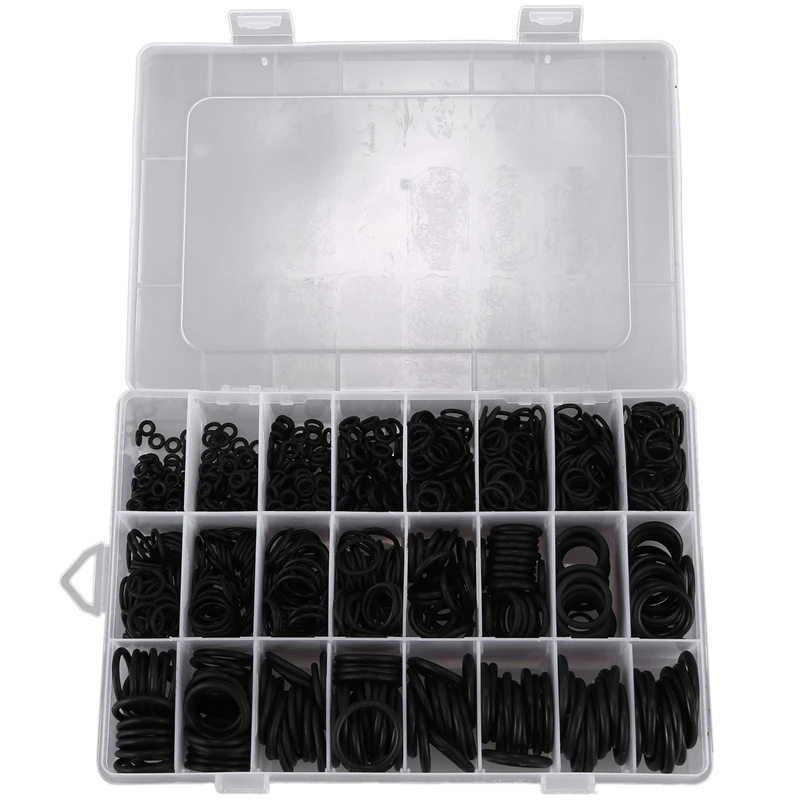 
1200Pcs NBR Seal Ring Kit Thickness 1.5mm 2.4mm 3.1mm Nitrile NBR O-Ring 