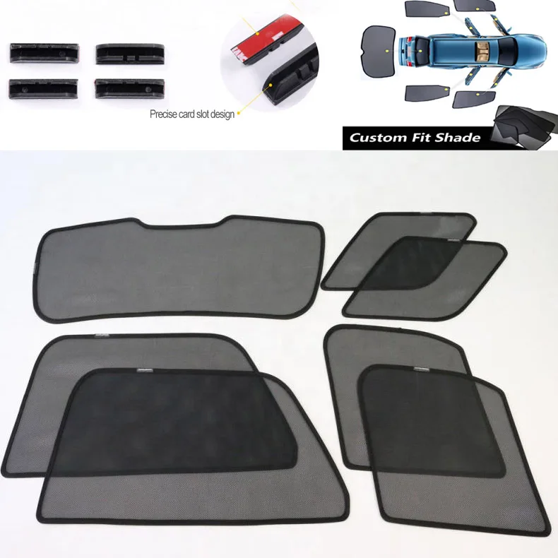 Magnetic Car side Sunshade for Audi Q3 100% Custom-fit Car Mesh Car Window sunshade Curtain Window Curtain Visor Shield