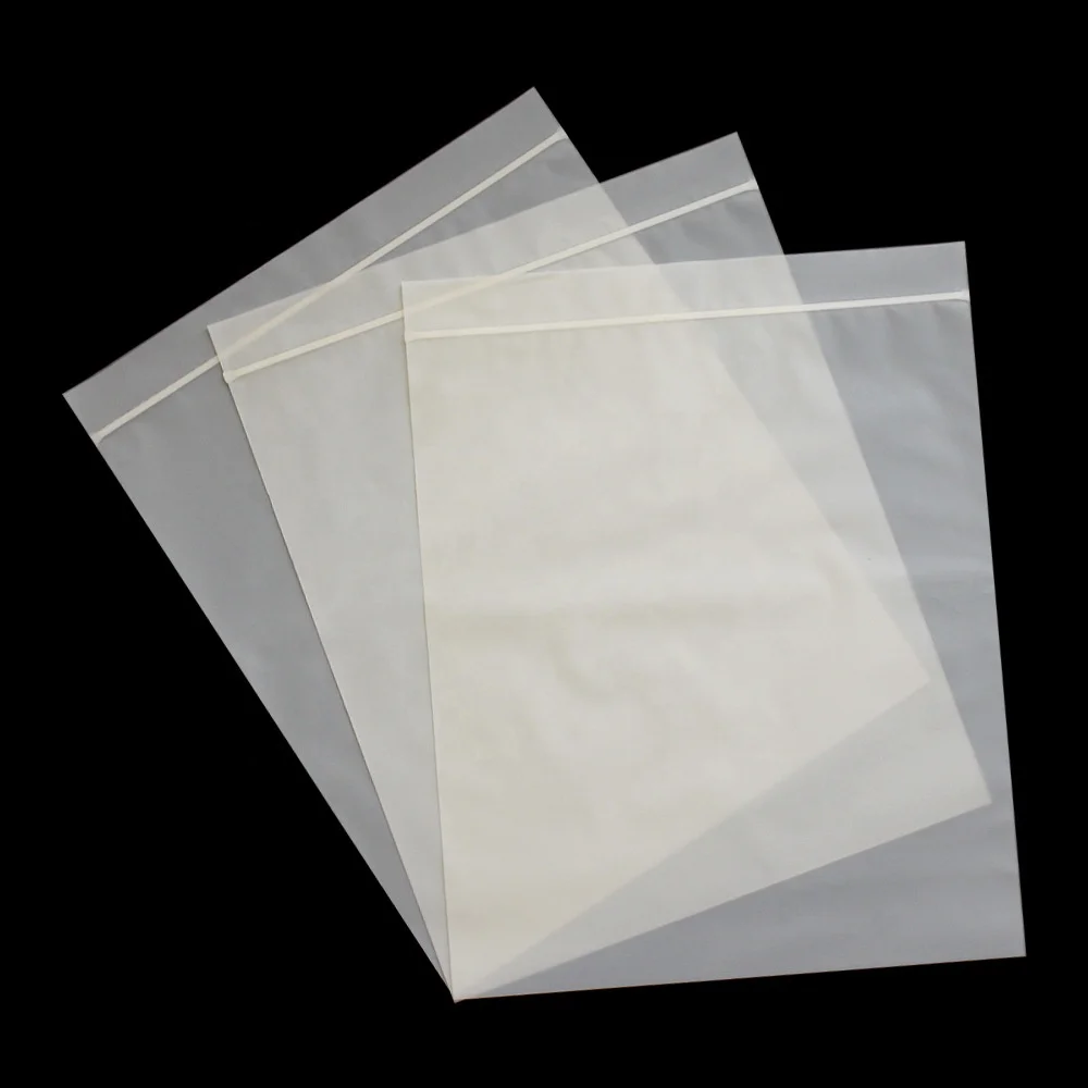 Reusable PLA PBAT compostable ziplock bag 80micron white clear corn starch 100% biodegradable zipper packaging bags for clothing