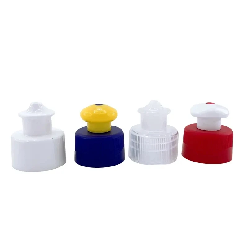 New Factory direct sale 28mm 28/410 plastic water bottle push pull cap pull push cap lids push pull cover cap