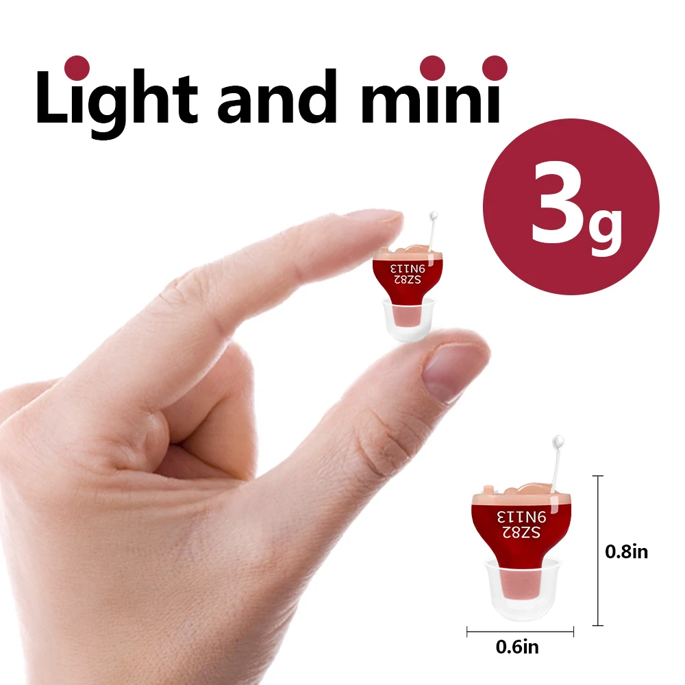 10 Channel Adjustable Invisible Sound Amplifier ITE Hearing Aid CIC Hearing Amplifier for the elderly