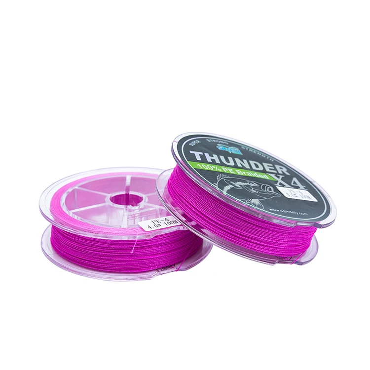 4X 10lb-100lb 100m Luminous line glows  Braided Fishing Line