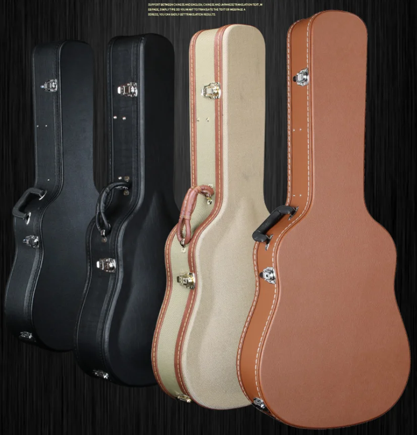 Thickened and reinforced guitar box for acoustic guitar and classic guitar