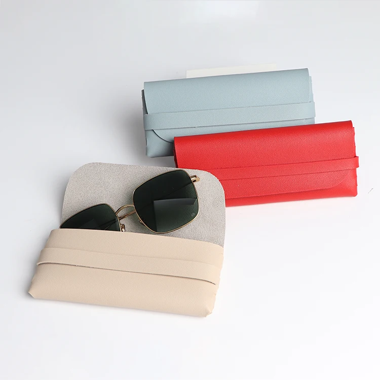 Eyeglass PU Case soft Shell, Portable Leather Slim Travel Sunglass Case, Ultra thin Lightweight,brillenetui