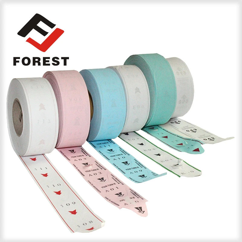 
Простой билет для очереди-билет для пациента для беспроводной клиники очереди 