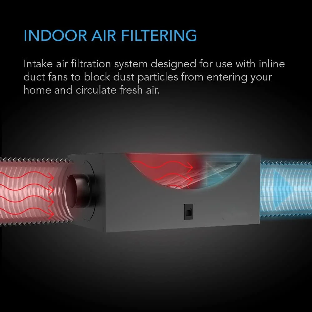 Fresh Air Pm2.5 Air Duct Filter Box Indoor Air Purification Filter Box For Ventilation System