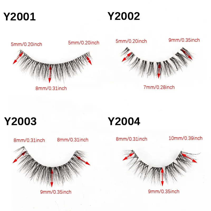 Factory Wholesale New Transparent Stem 10 Pairs Of Natural Handmade Makeup False Eyelashes