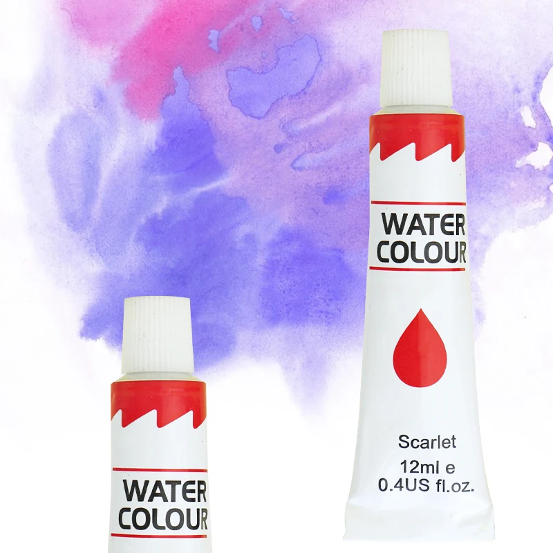 Hot Sale Kids Watercolor Paint PP Box Watercolor Painting Material Set