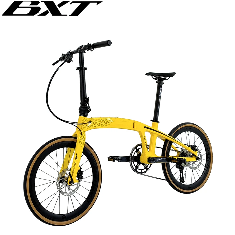 BXT Folding Bike Wholesale Factory 20 Inch Carbon Fiber Lightweight Foldable Bicycle For Work Commuting Fold Bicycle For Adult