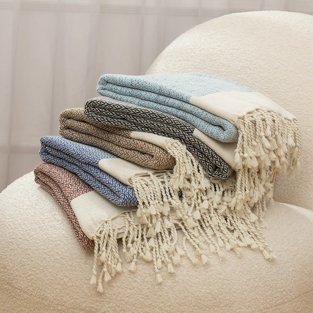 Wholesale Soft Perfect Waffle Weave Honeycomb Premium 100% Cotton Blanket Vaibhav Overseas Winter Blanket Baby/Adult Plain Anime