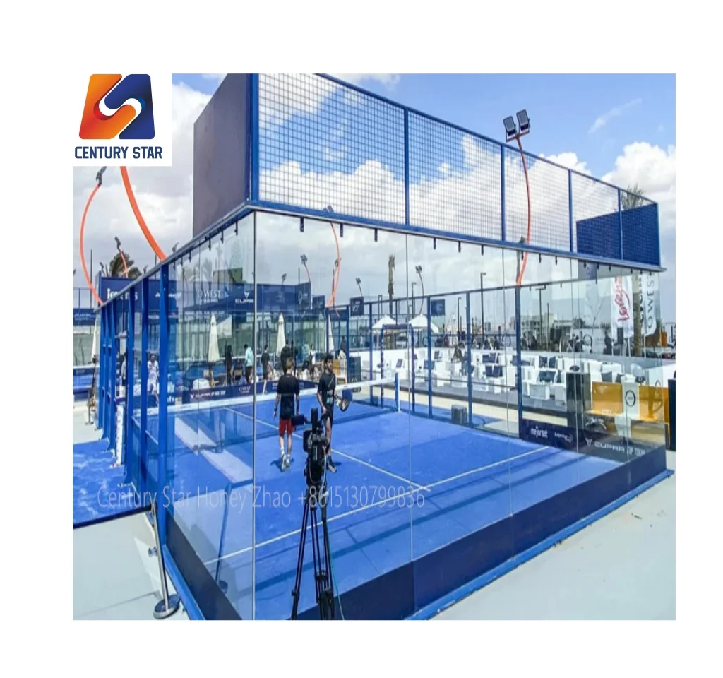 Factory Directly Waterproof Padel Field Cover Paddle Tennis Court With Roof