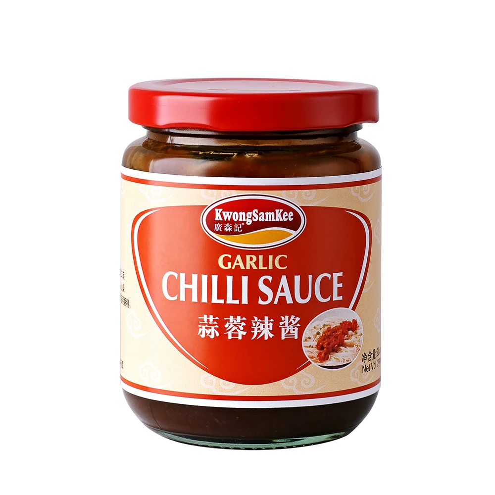 Stir Fry Seasoning Sauce Chili Pepper 280G Cooking Bbq Seasoning Fresh Garlic Chili In Glass Bottle