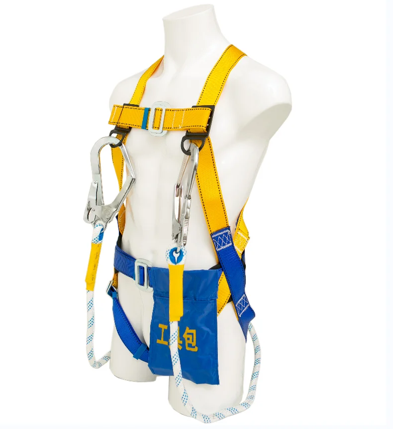 Construction or Building Full Body Safety harness Fall Protection 3 Point Protective Safety Belt