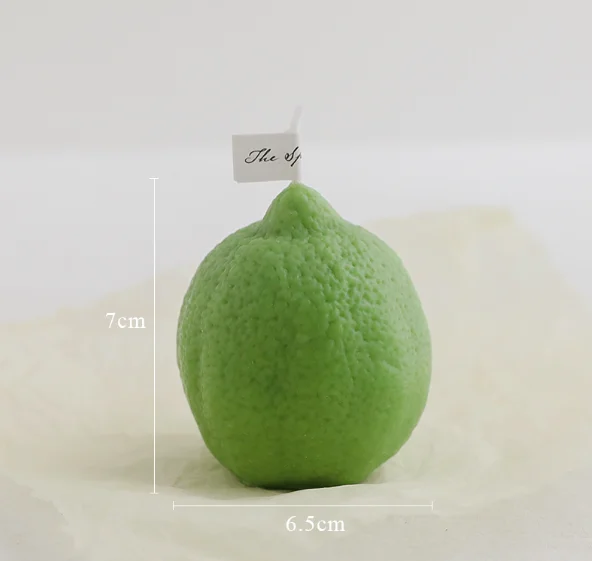 Manufacturer Lemon shape Scented candle Souvenir gift For Home Party decor Fruit Art candle Novelty candle