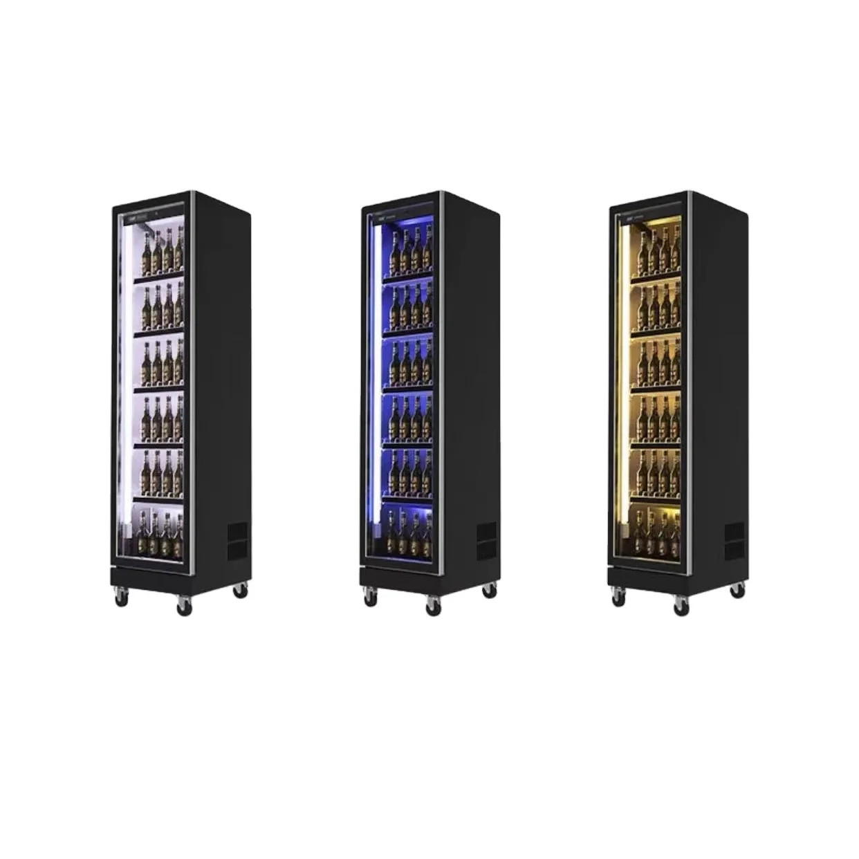 Factory direct price sale alcoholic beverage display freezer cola drink cooler luxury upright freezer for sale cooler