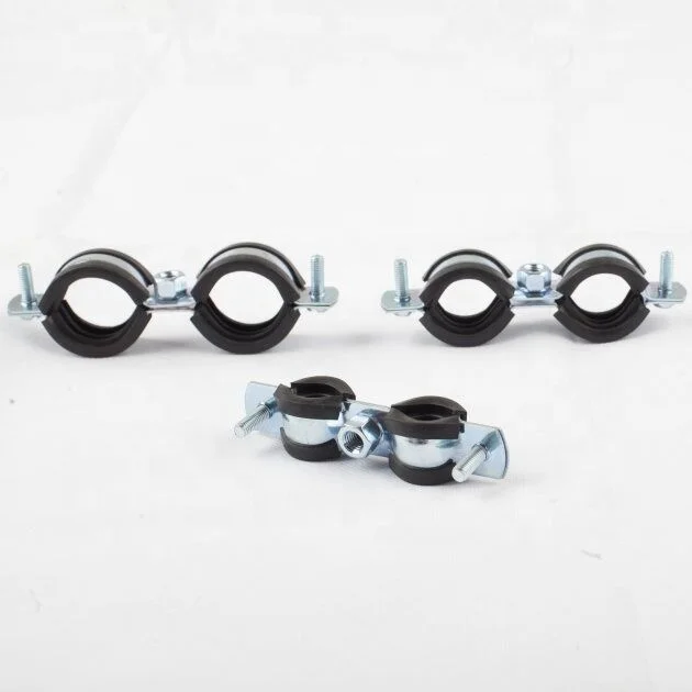 
Kingfix Clamps Rubber Clamp With Bolts and Nuts Thread Rod 