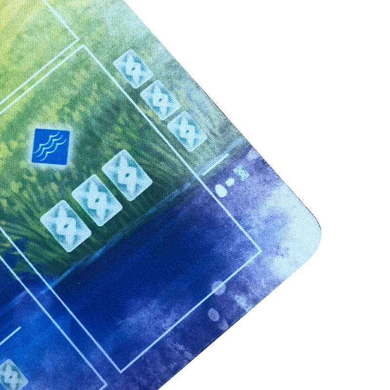 customizable printing cards playing natural rubber poker table cloth mat for card game texas poker rubber pad