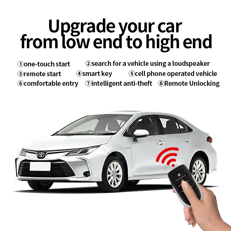 Автомобильная сигнализация для Toyota 2019 Corolla с автоматическим запуском и кнопкой