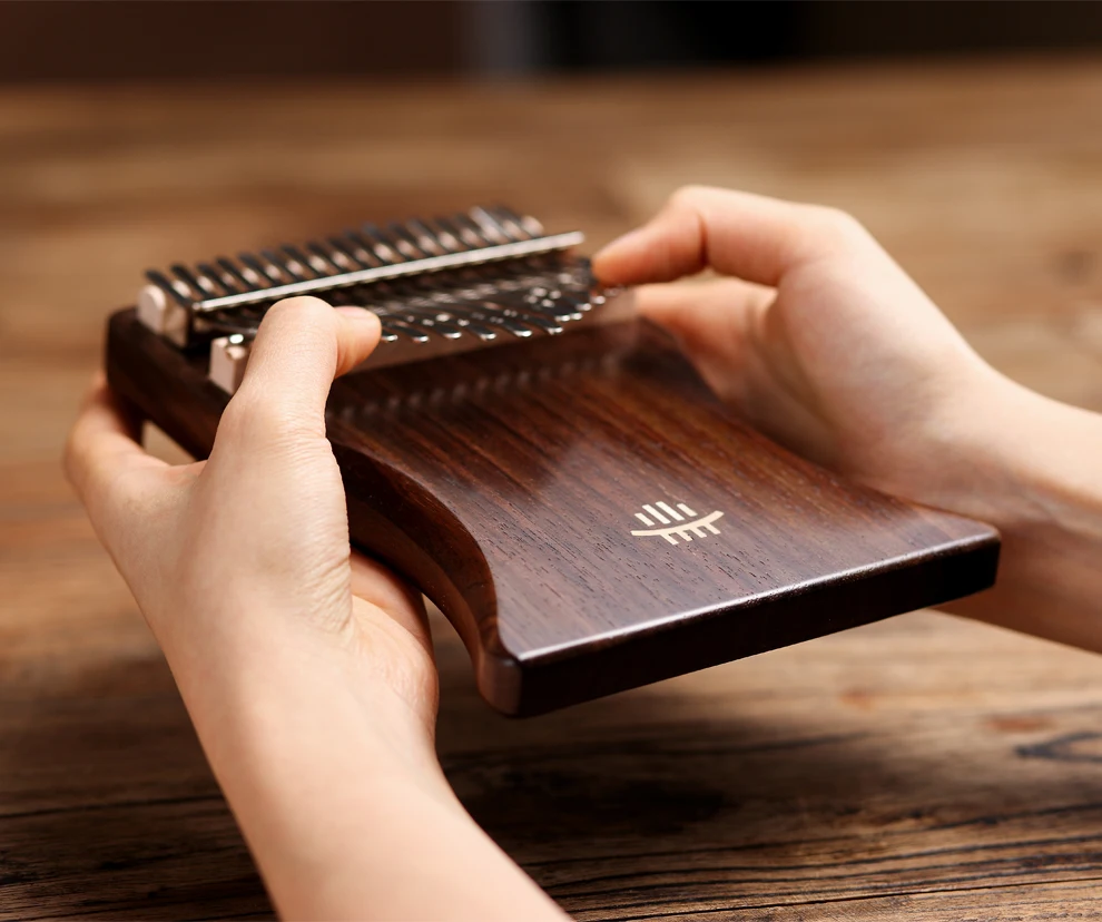 Sapele Cup Shape Plate Kalimba 17 Key Thumb Piano
