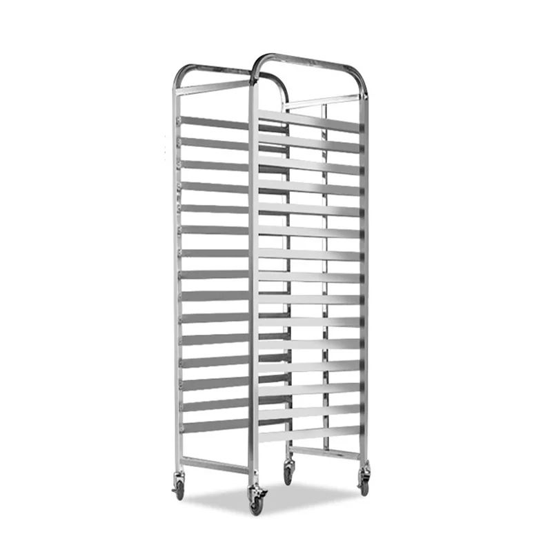 
Bakery Cooling Tray Trolley Stainless Steel Buffet Service GN Pans Rack Trolley 