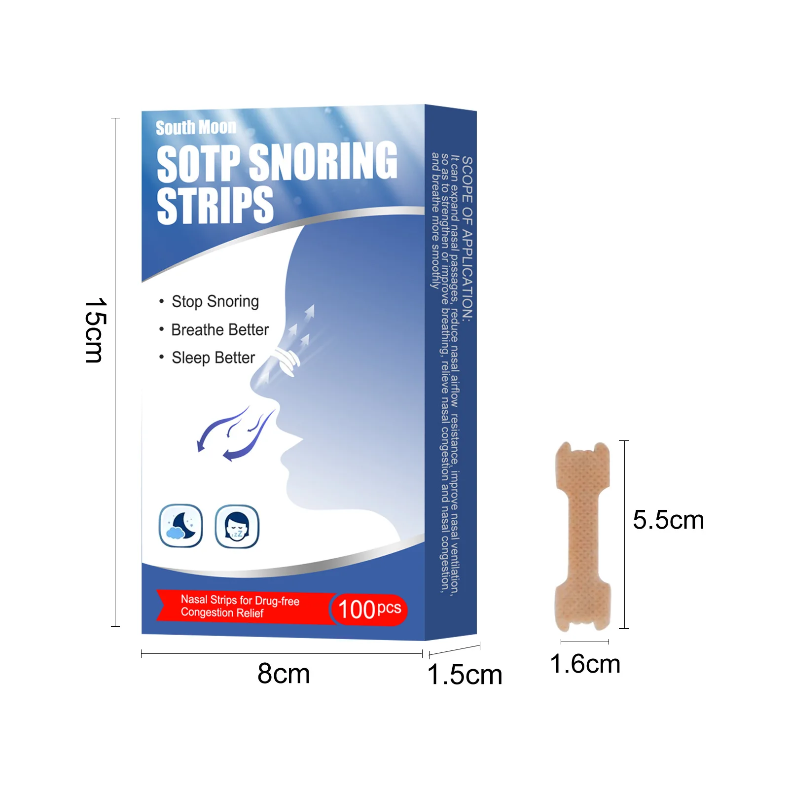 Nasal Strip Better Breath Nasal Strips Anti Snoring Sevice breathing patch for nose congestion