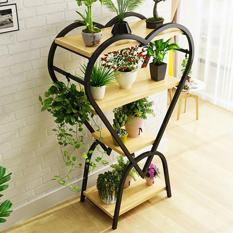 Новый дизайн Цветочная стойка для гостиной многослойная декоративная рамка в форме сердца