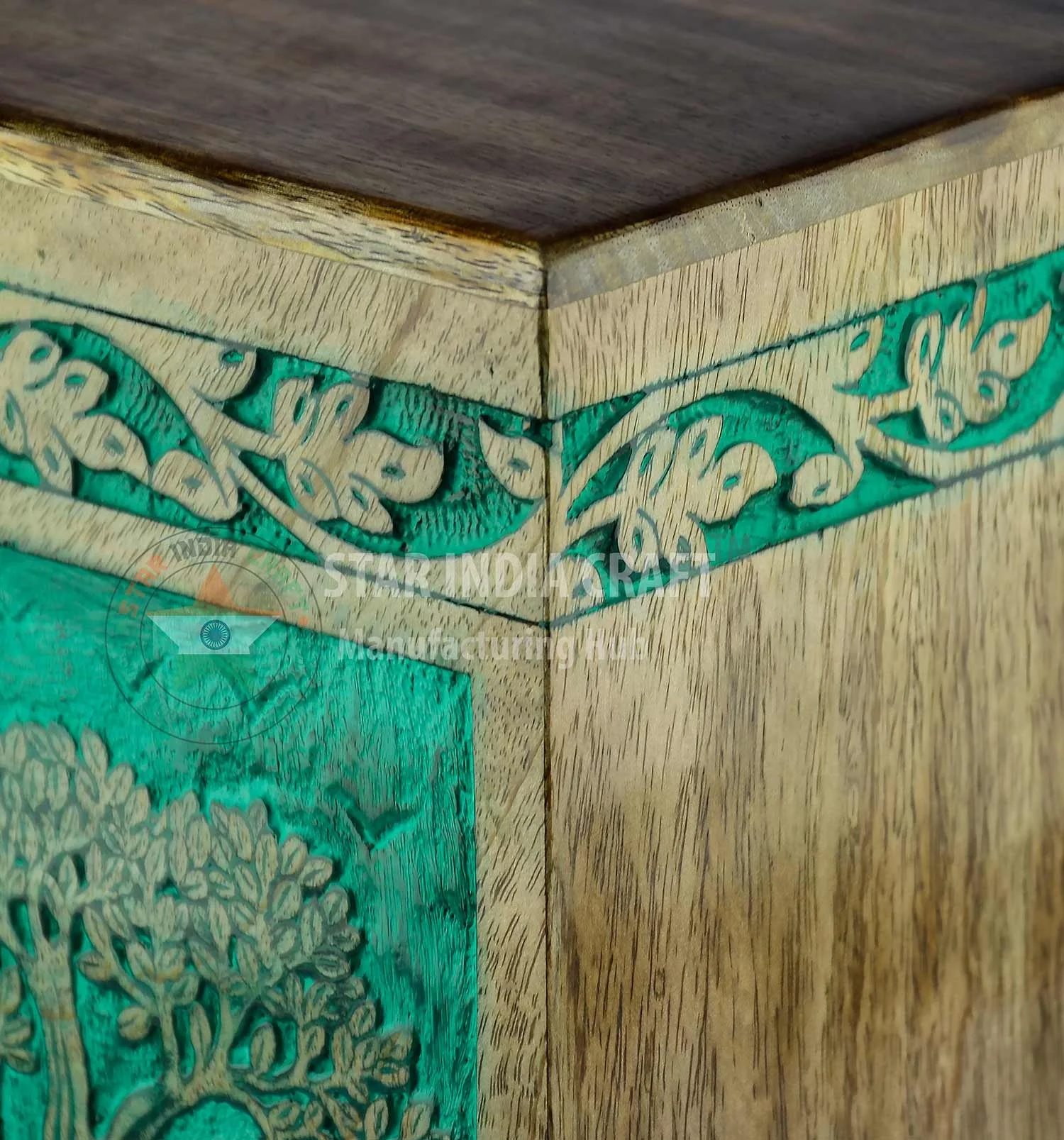 handcrafted wooden urns  Rosewood Tree of Life Cremation Wooden Urns for Human Ashes - Adult Large Urn for Ashes