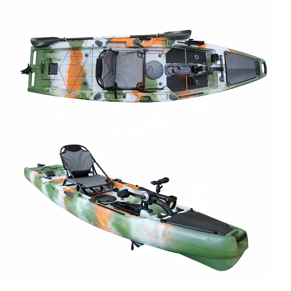 China Kayak 10.5ft Single Fishing Kayak with Pedal Drive Stability and Comfortable with 360 Rotatable Stadium Seat