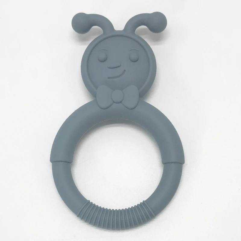 factory outlet Animal ant cartoon silicone teether Baby silicone teething chewers Cartoon chew teething chewers