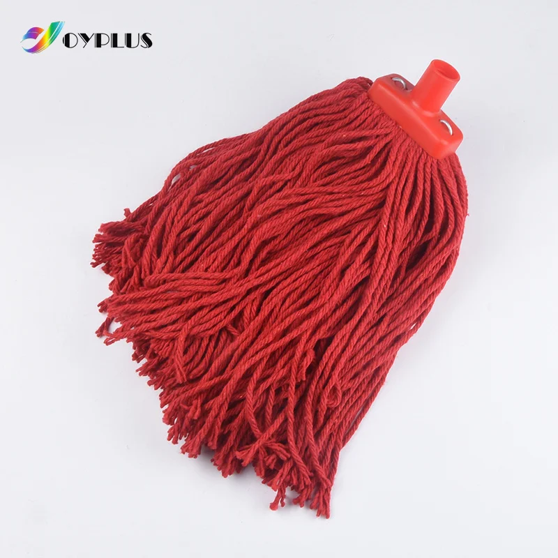 Commercial Replacement Looped String 400g Mop Refill Strip Cloth Wet Dry Microfiber Cleaning Yarn Cotton Mop Head